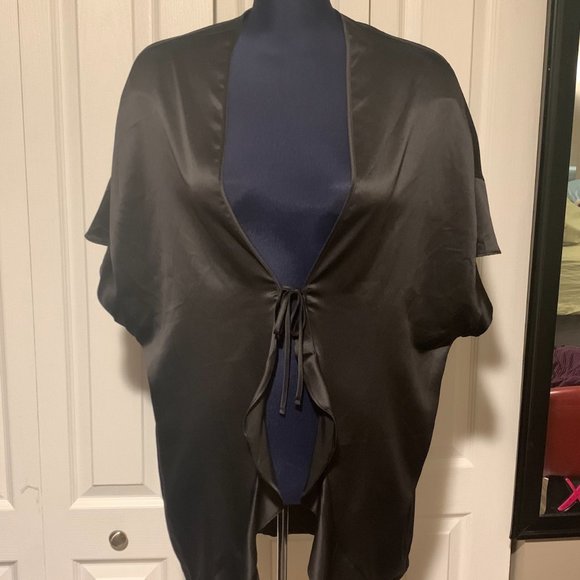 Sexy Satin Tie Robe - Picture 2 of 6